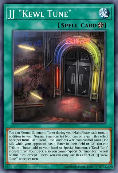 JJ "Kewl Tune" card art