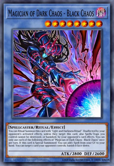 Magician of Dark Chaos - Black Chaos card art