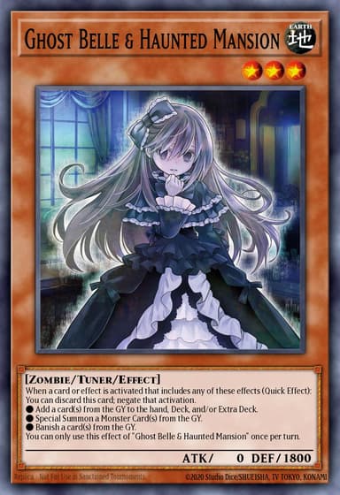 Ghost Belle & Haunted Mansion card art