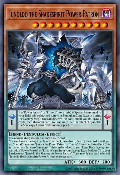 Junoldo the Shadespirit Power Patron card art