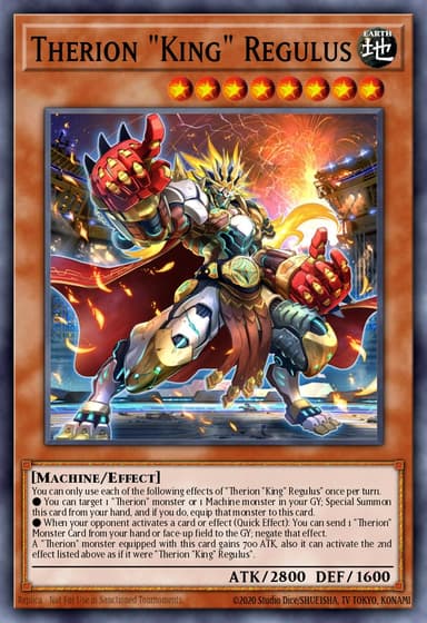 Therion "King" Regulus card art