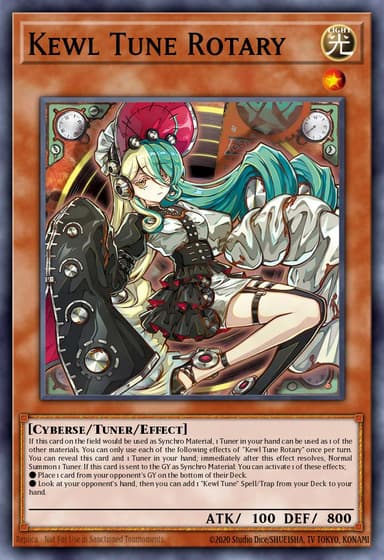 Kewl Tune Rotary card art