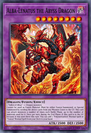 Alba-Lenatus the Abyss Dragon card art