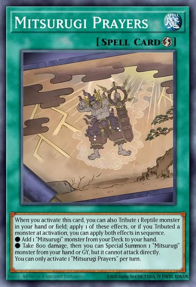 Mitsurugi Prayers card art