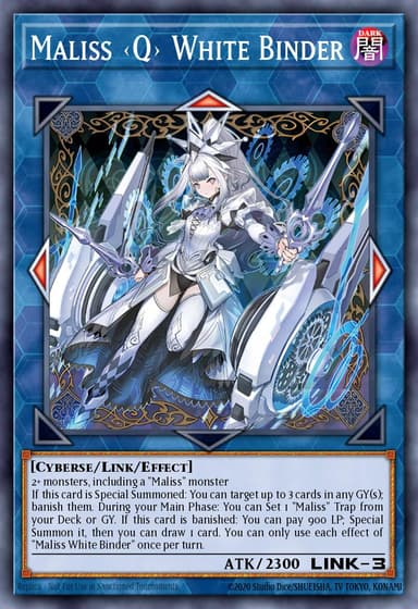 Maliss <Q> White Binder card art